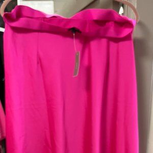 J. Crew Hot pink silk midi skirt brand new tags on